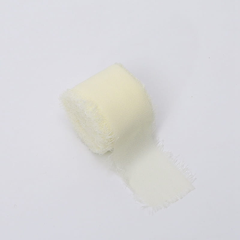 Floristikband – Chiffon – Vanille – Rolle 4 cm x 4,5 m
